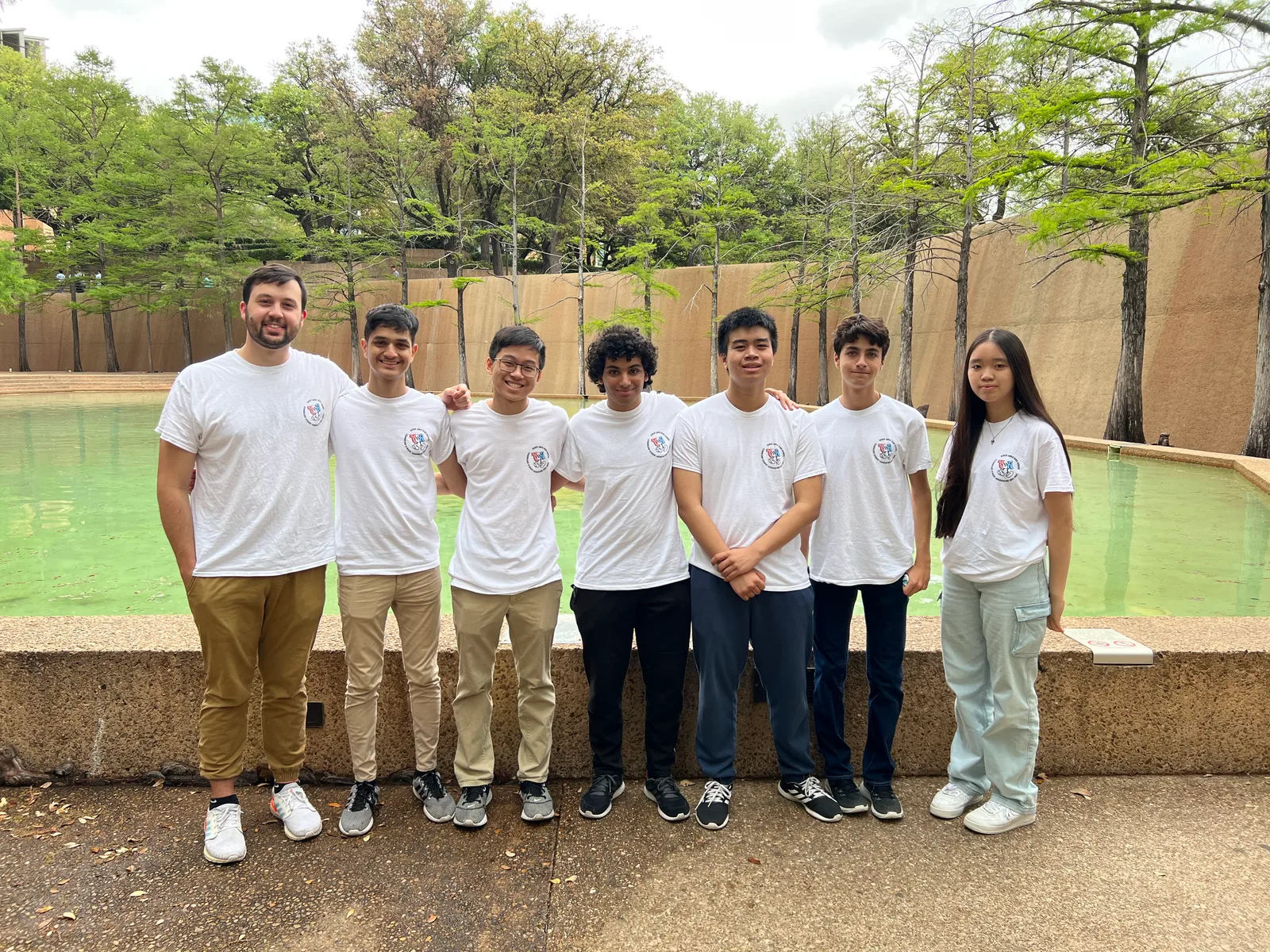 Members at the Fort Worth Water Gardens